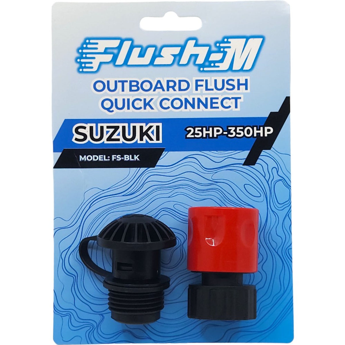 Outboard Flush Quick Connect Suzuki 25HP-350HP BLACK