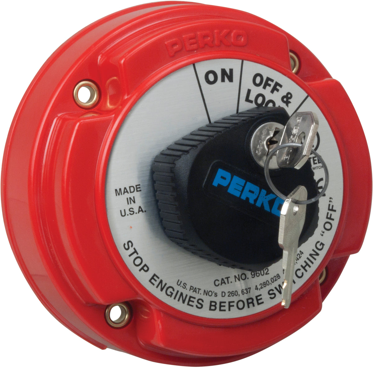 Perko Medium Duty Main Battery Disconnect Switch with Key Lock