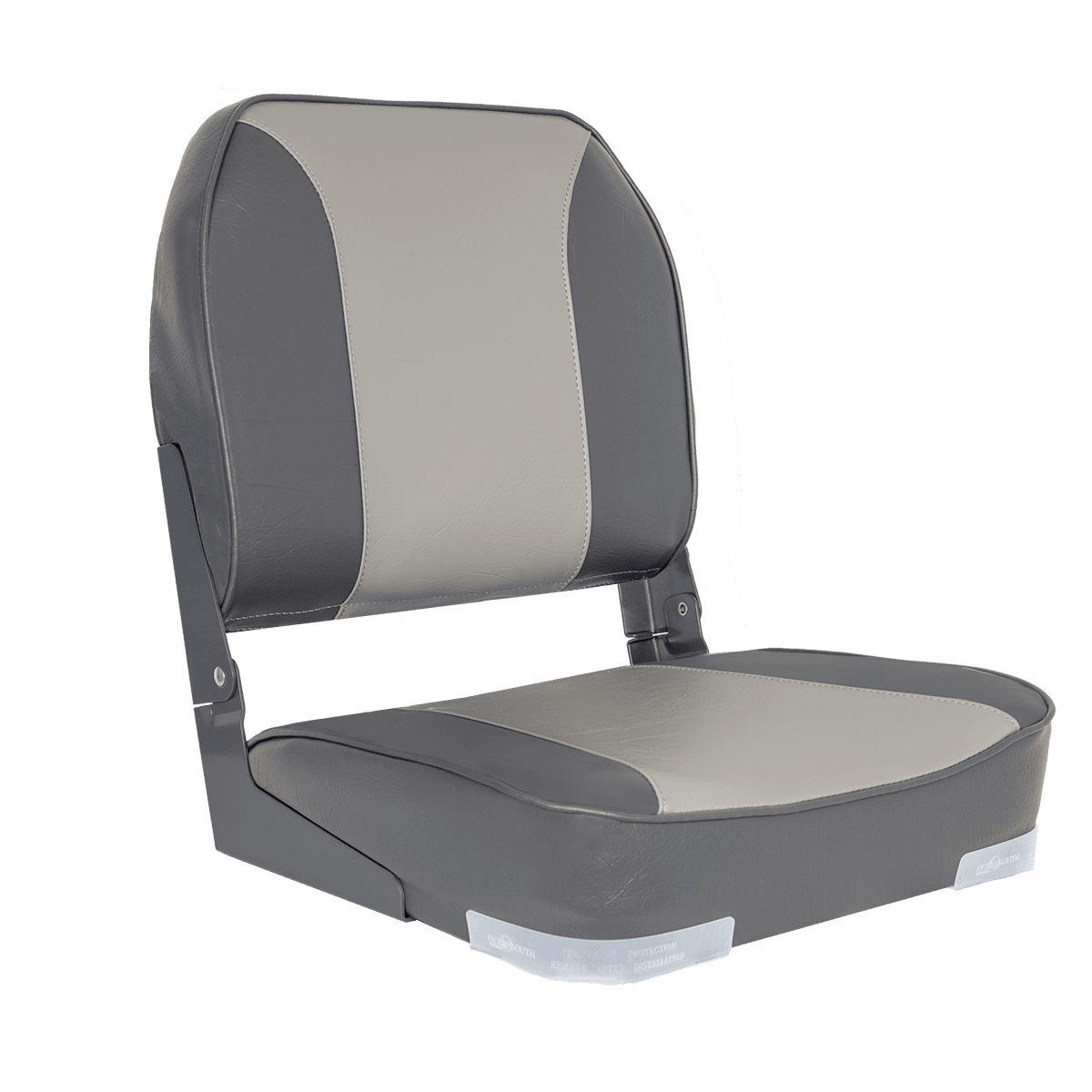 OCEANSOUTH Deluxe Fold Down Seat Upholstered Grey/Charcoal