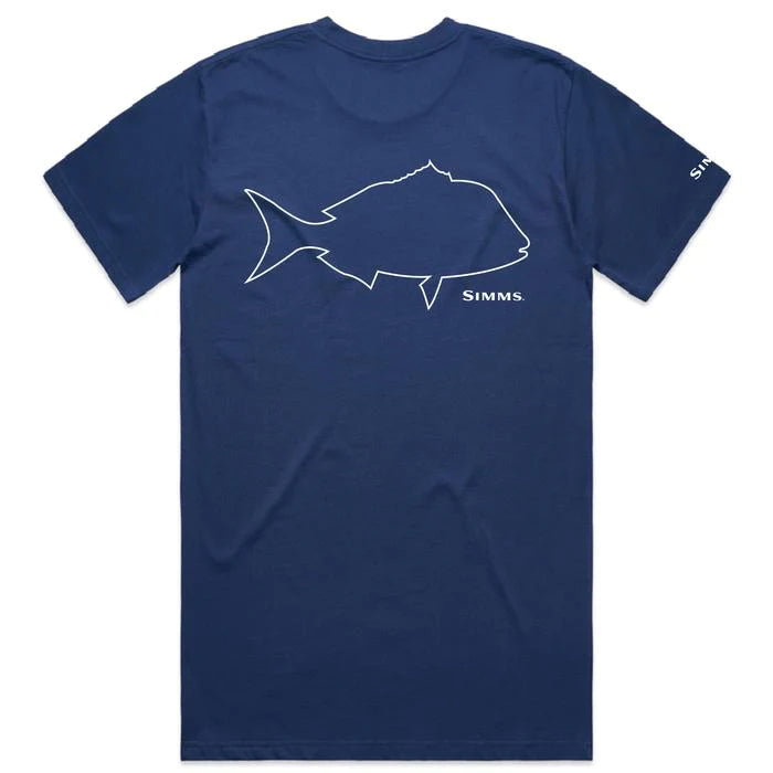 Simms Tech Tee Snapper Dark Moon