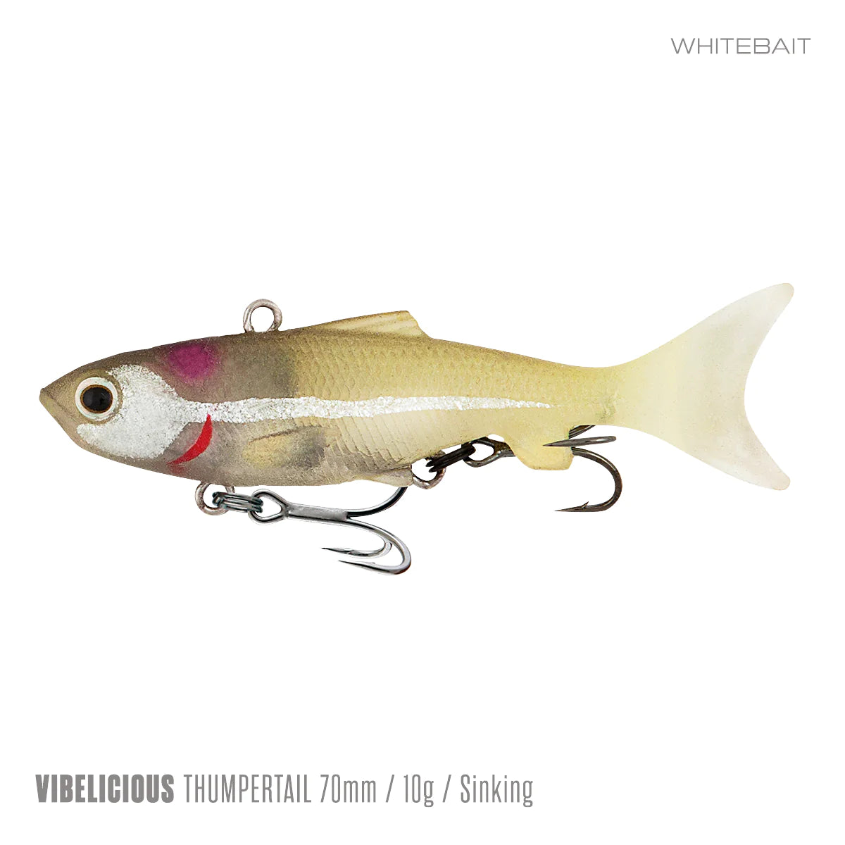 Vibelicious Thumper Tail Soft Vibe Lure 70mm 11g