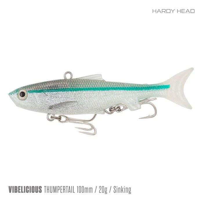 Vibelicious Thumper Tail Soft Vibe Lure 100mm 20g