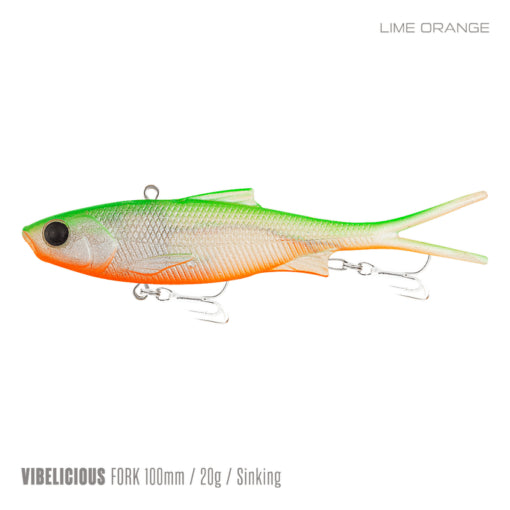 Vibelicious Fork Tail Soft Vibe Lure 100mm 20g