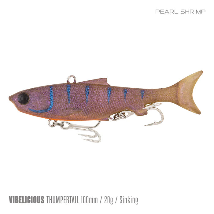 Vibelicious Thumper Tail Soft Vibe Lure 100mm 20g