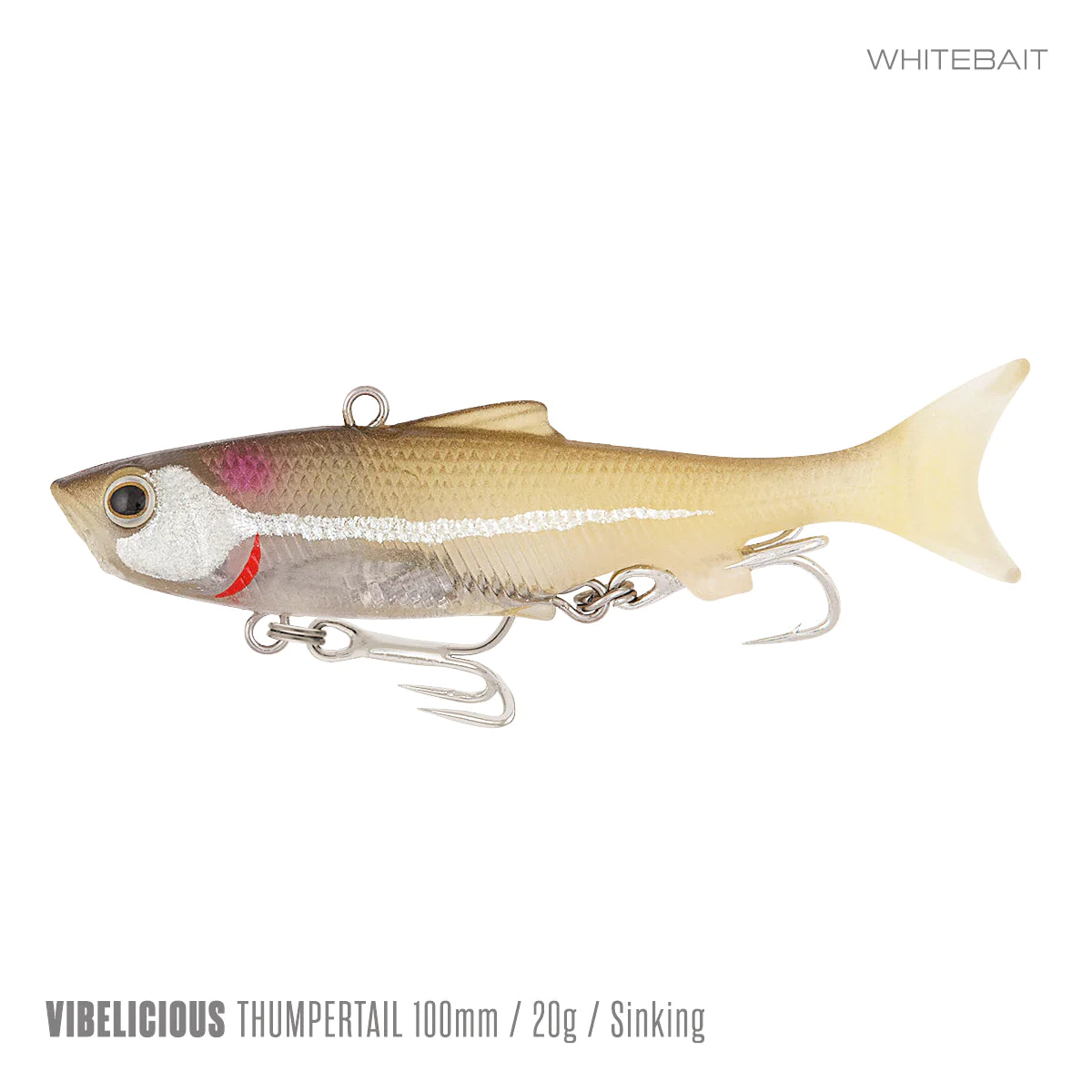 Vibelicious Thumper Tail Soft Vibe Lure 100mm 20g